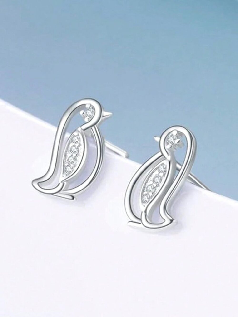 Cute penguin stud earrings‎